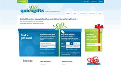 Desktop Screenshot of giftcards.quickgifts.com